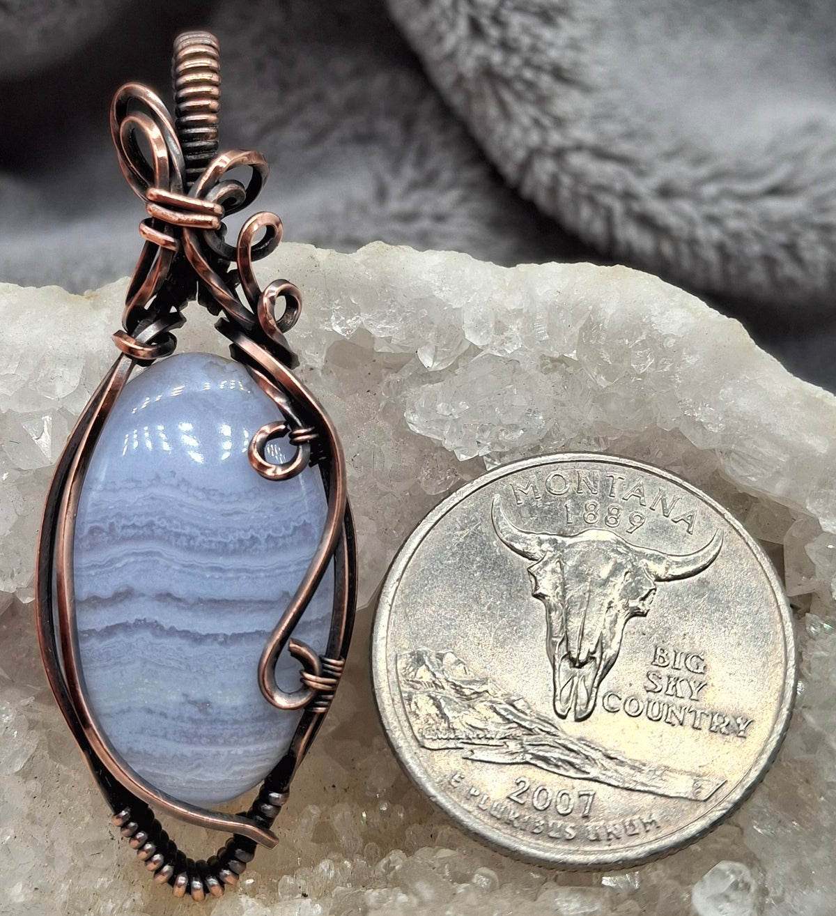 Blue lace agate