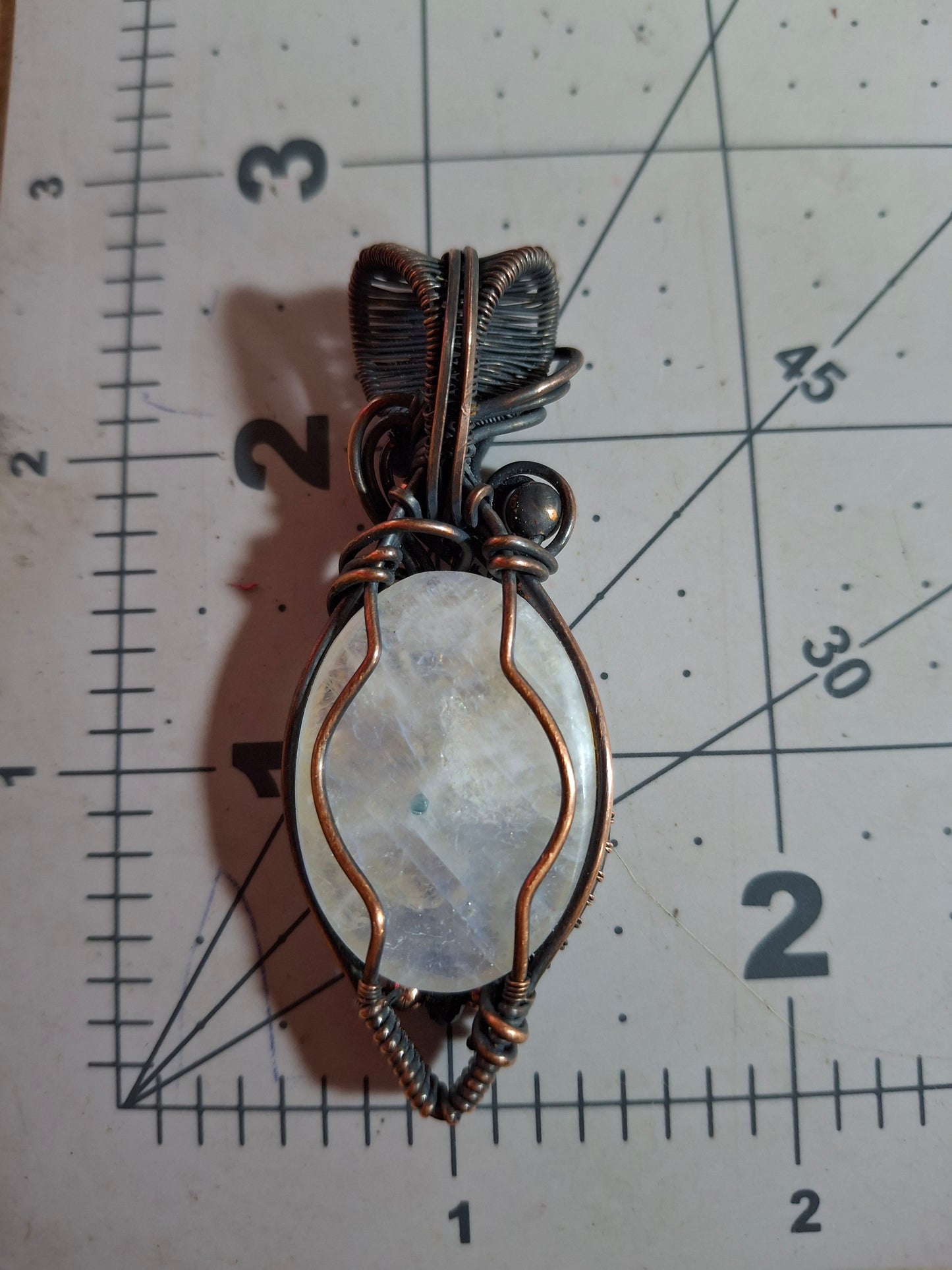 Moonstone and blue kyanite