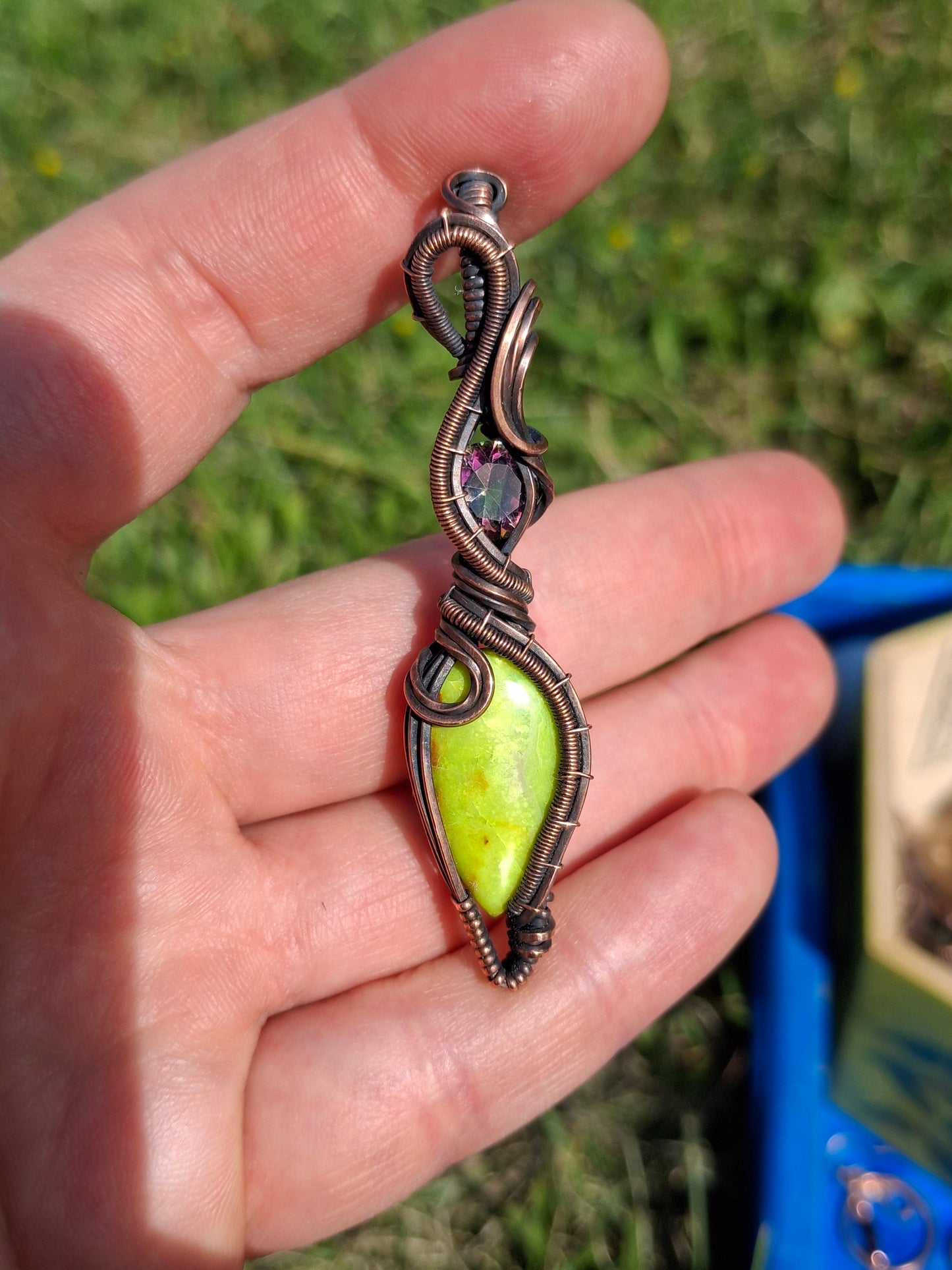 Mystic topaz and gaspeite