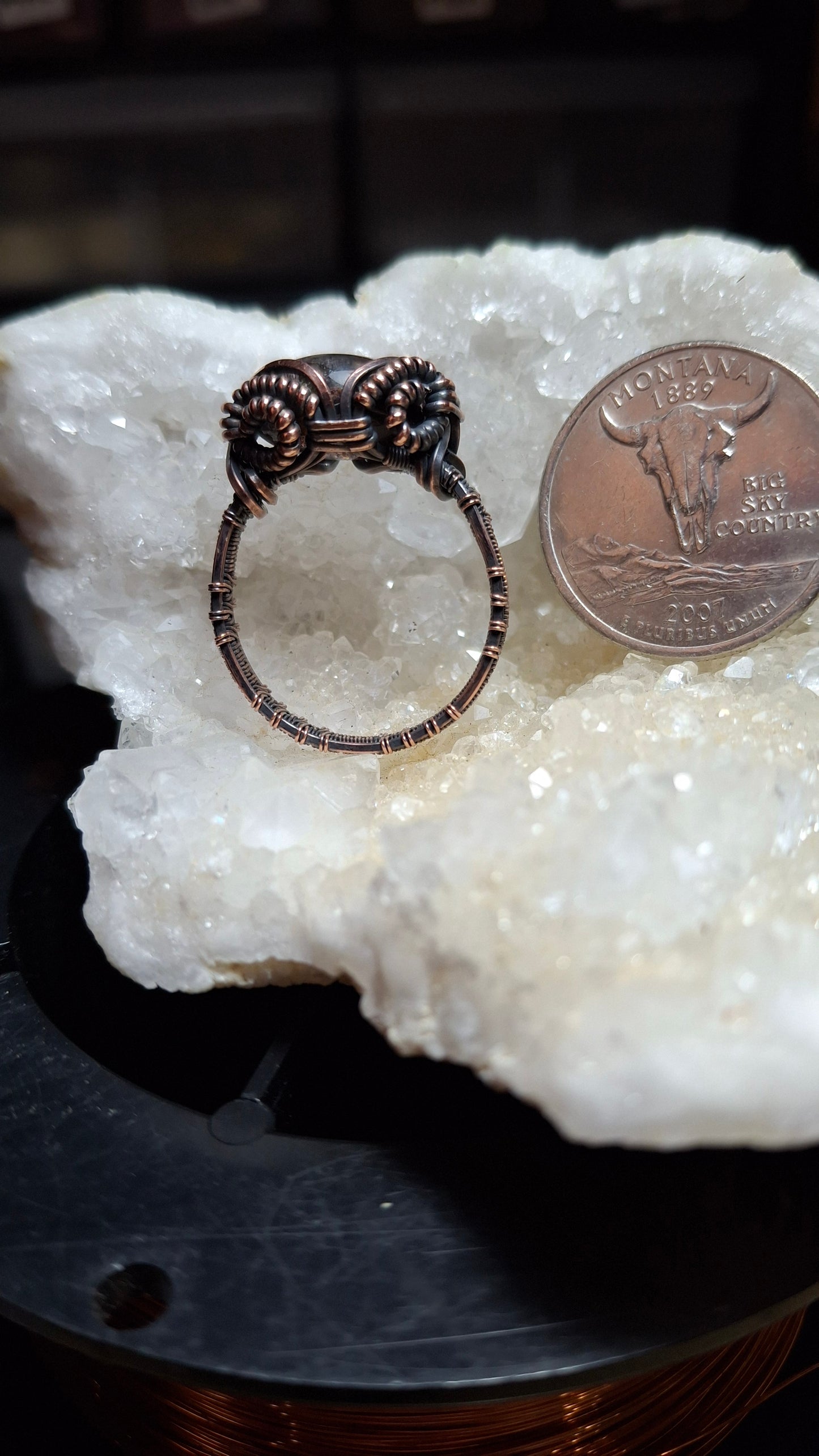 Garden quartz ring SIZE 11