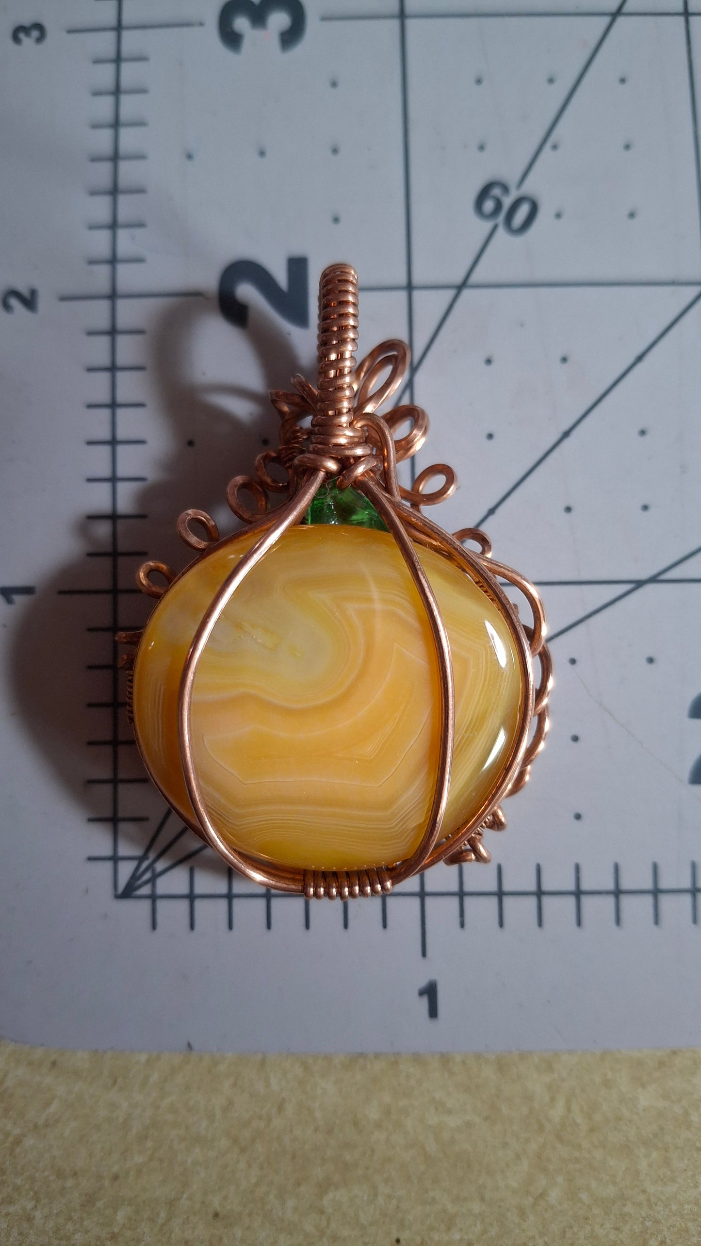 Orange agate pumpkin