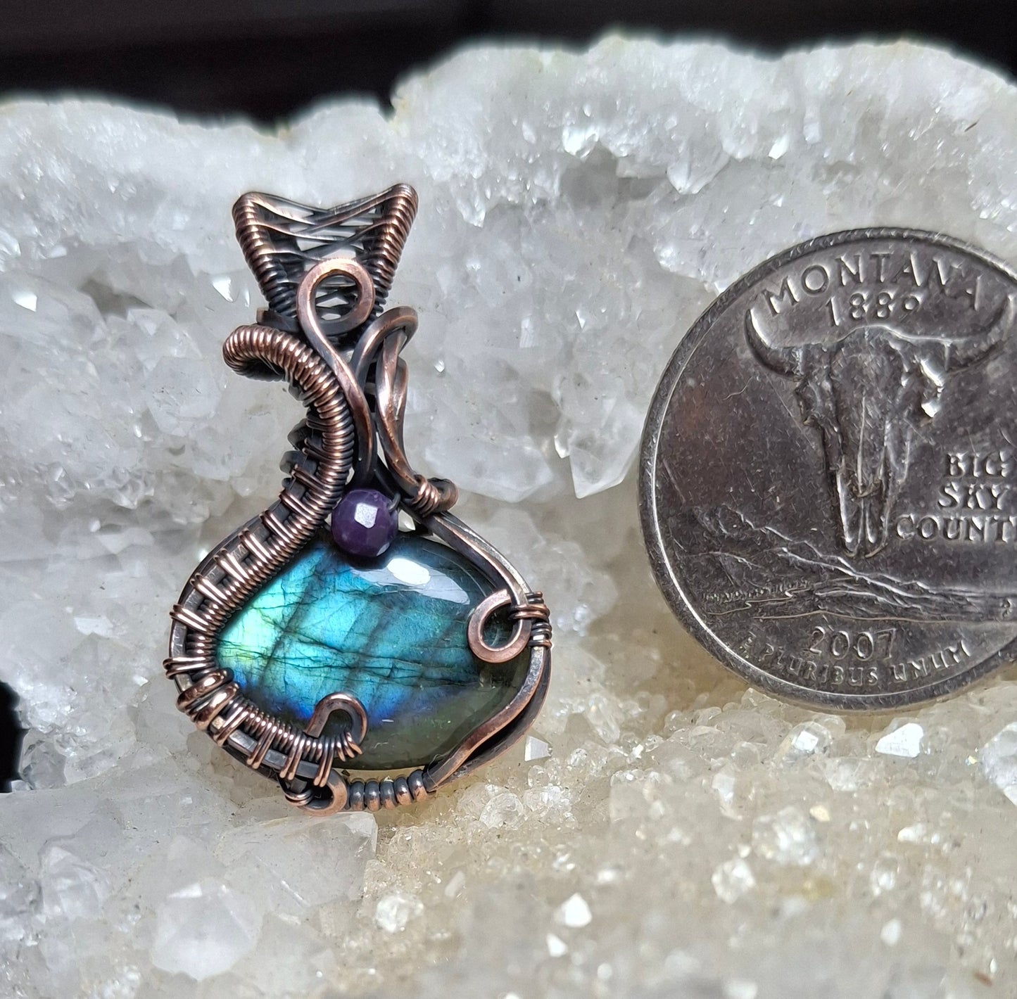 Labradorite with shuglite