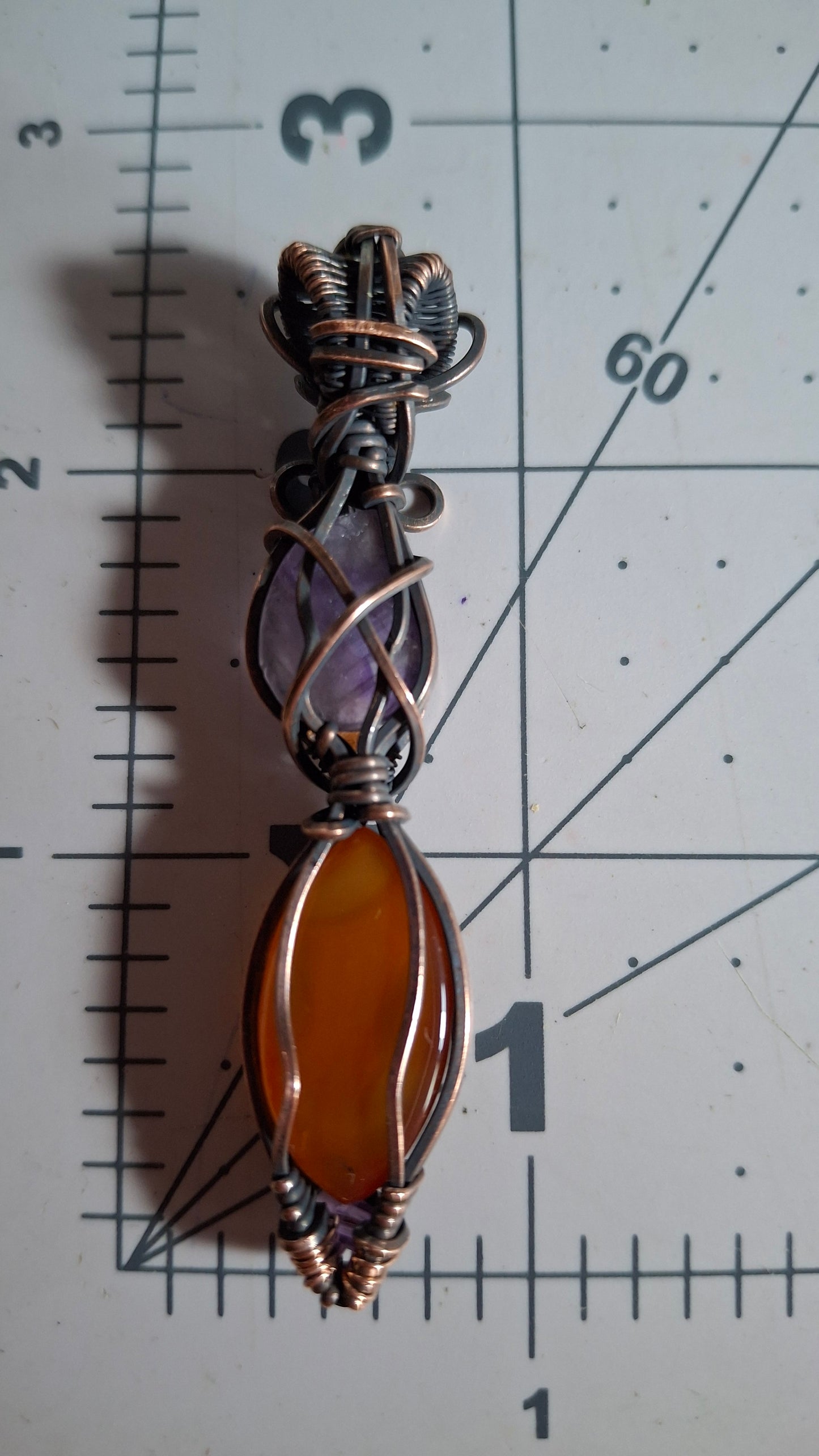 Flourite and carnelian
