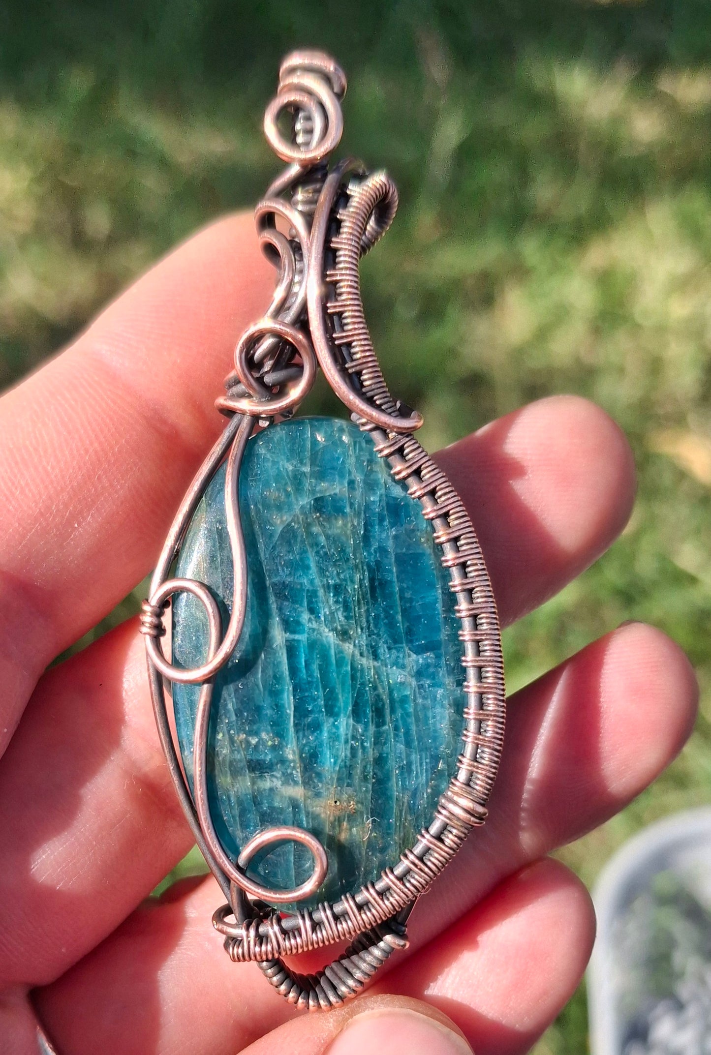 Blue apatite