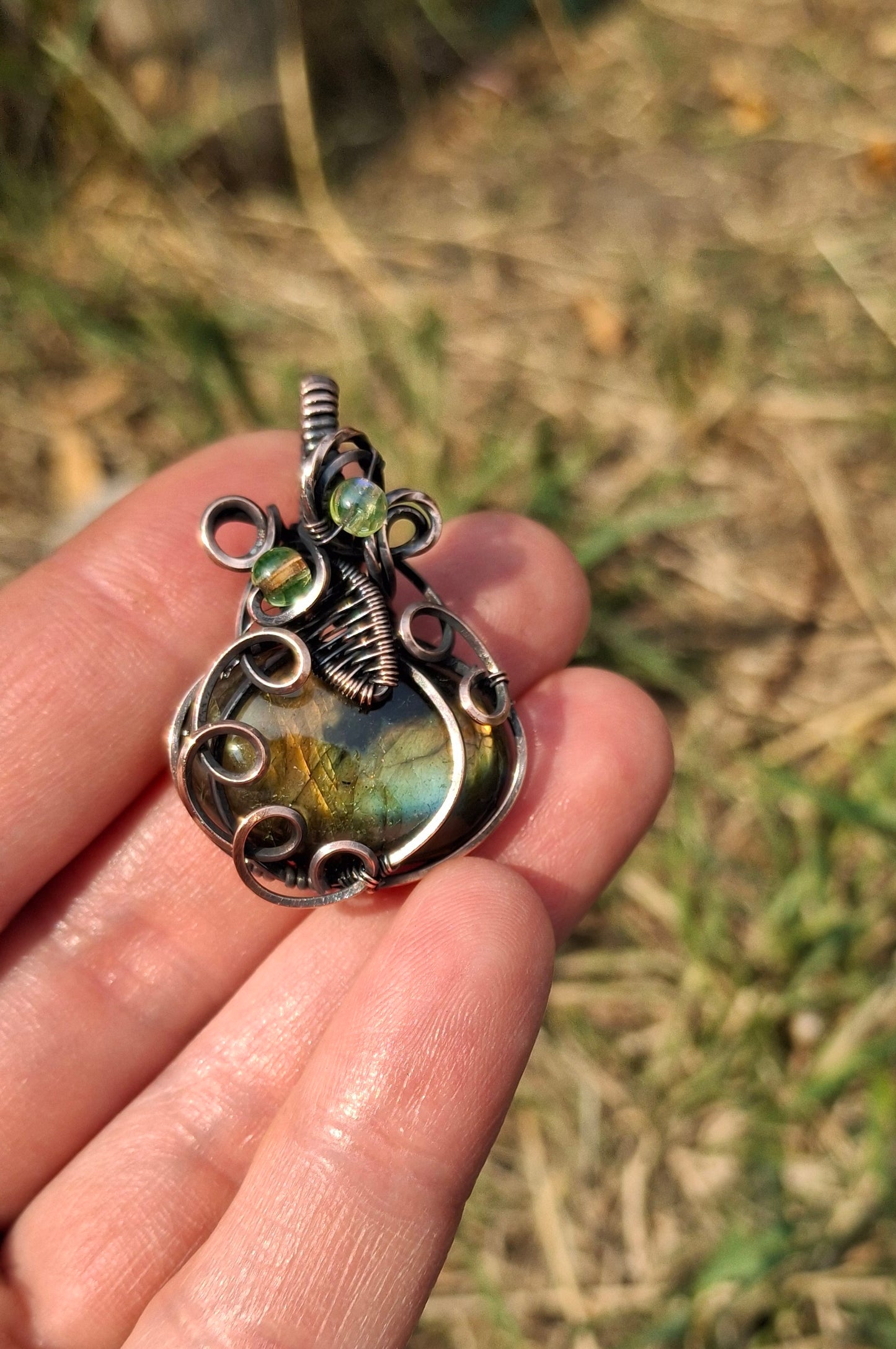 Labradorite pumpkin