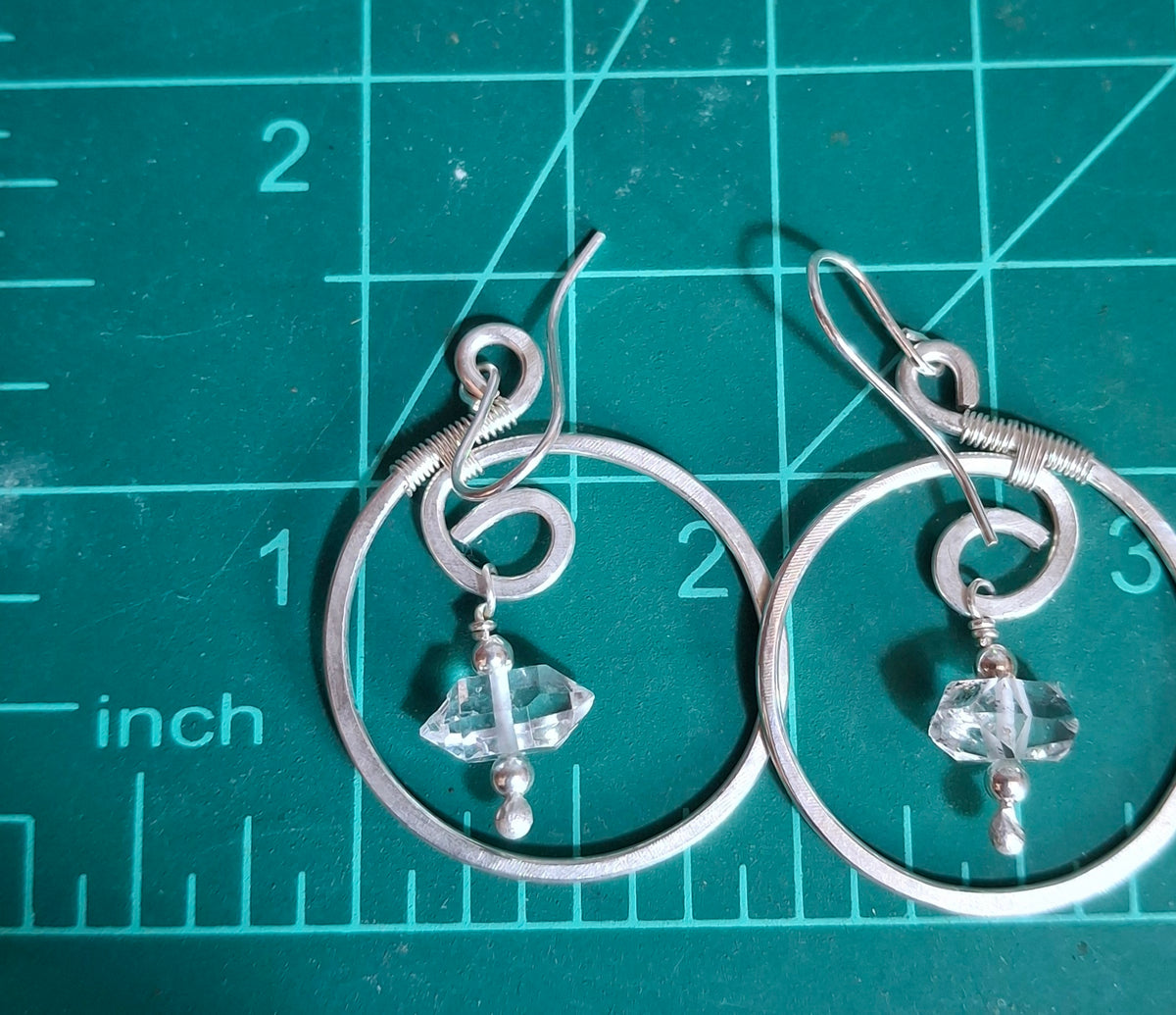 Herkimer earrings