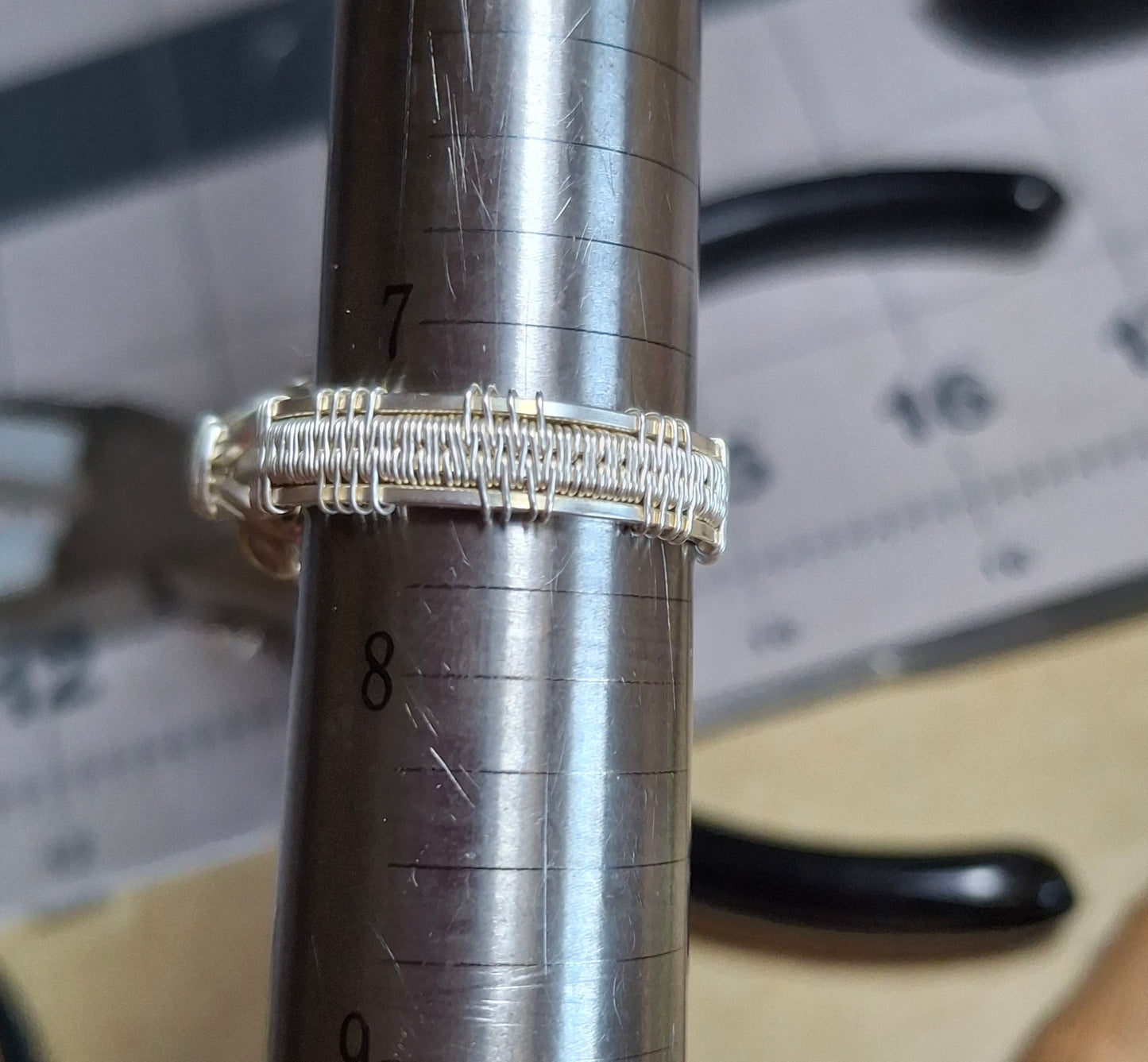 Clear quartz ring