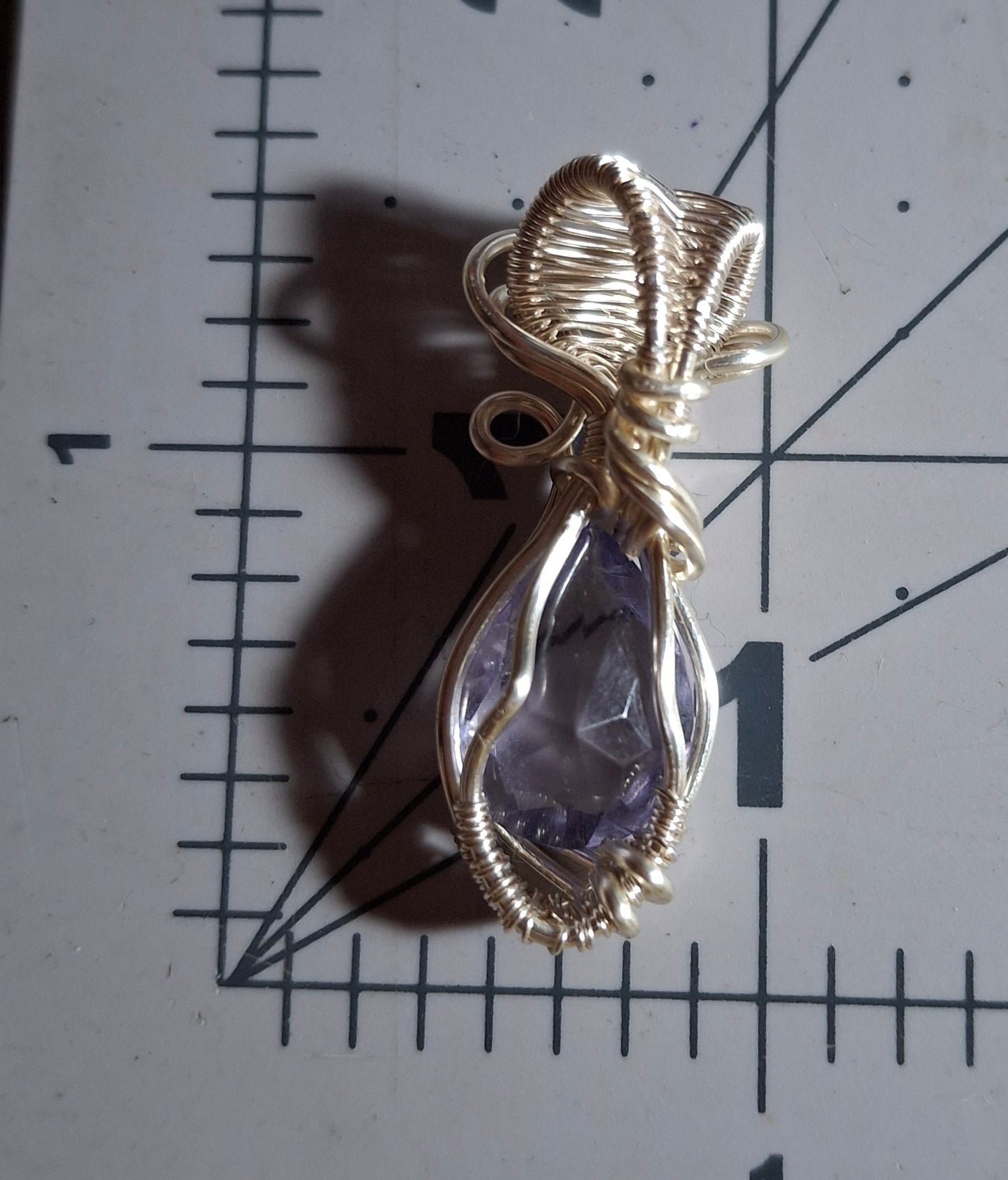 Purple vintage glass