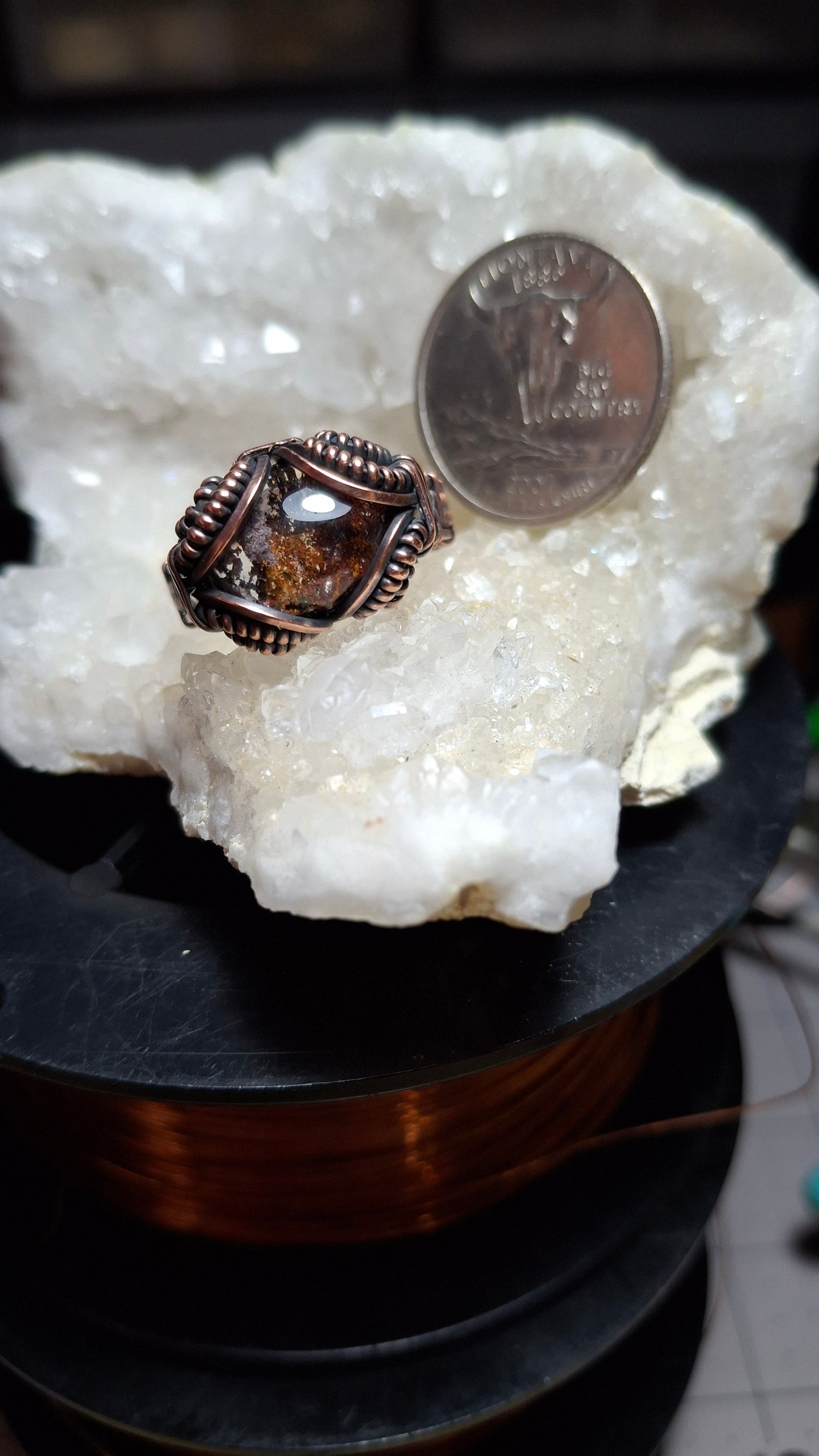 Garden quartz ring SIZE 11