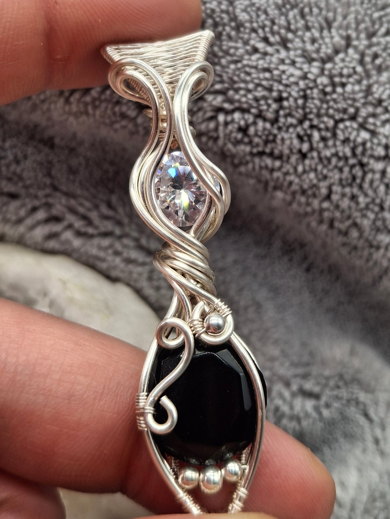 Silver colored copper wire