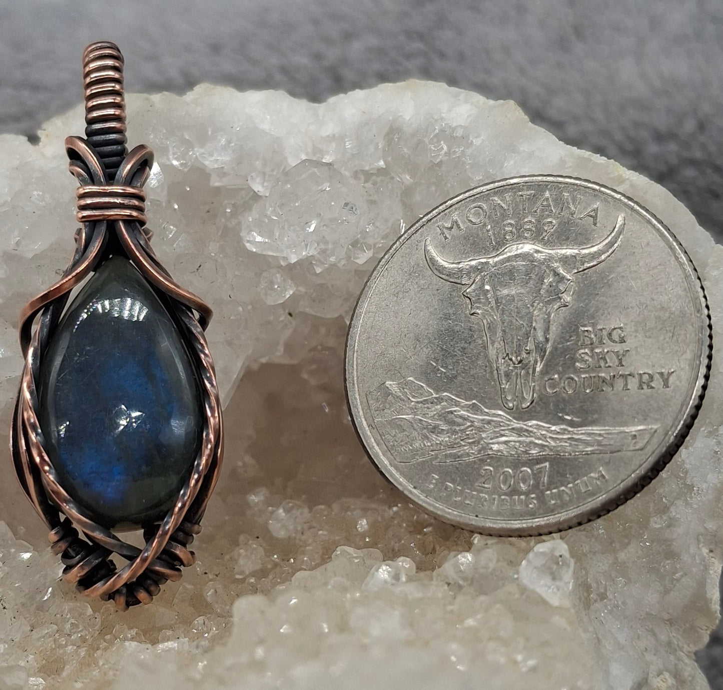 Dark blue labradorite
