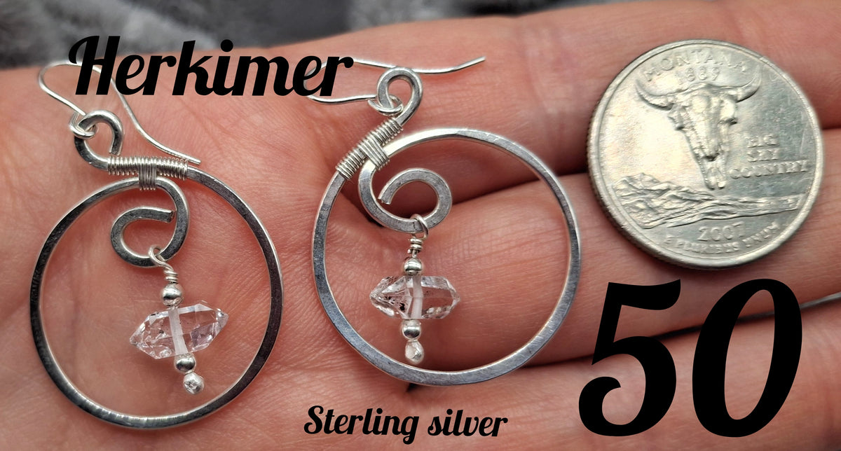 Herkimer earrings