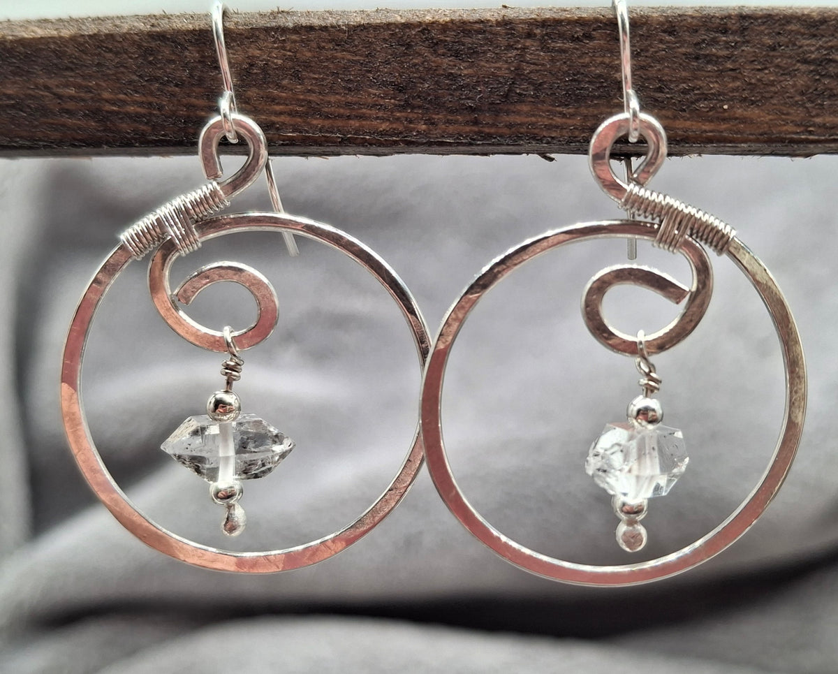 Herkimer earrings