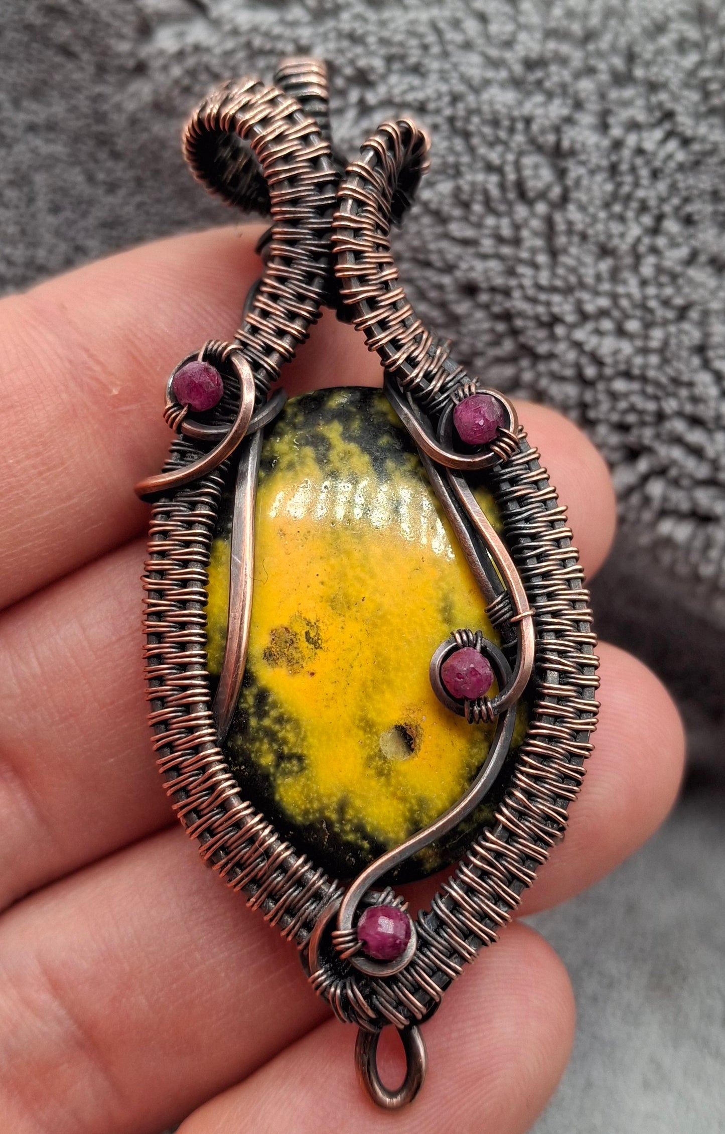 Bumblebee jasper and ruby