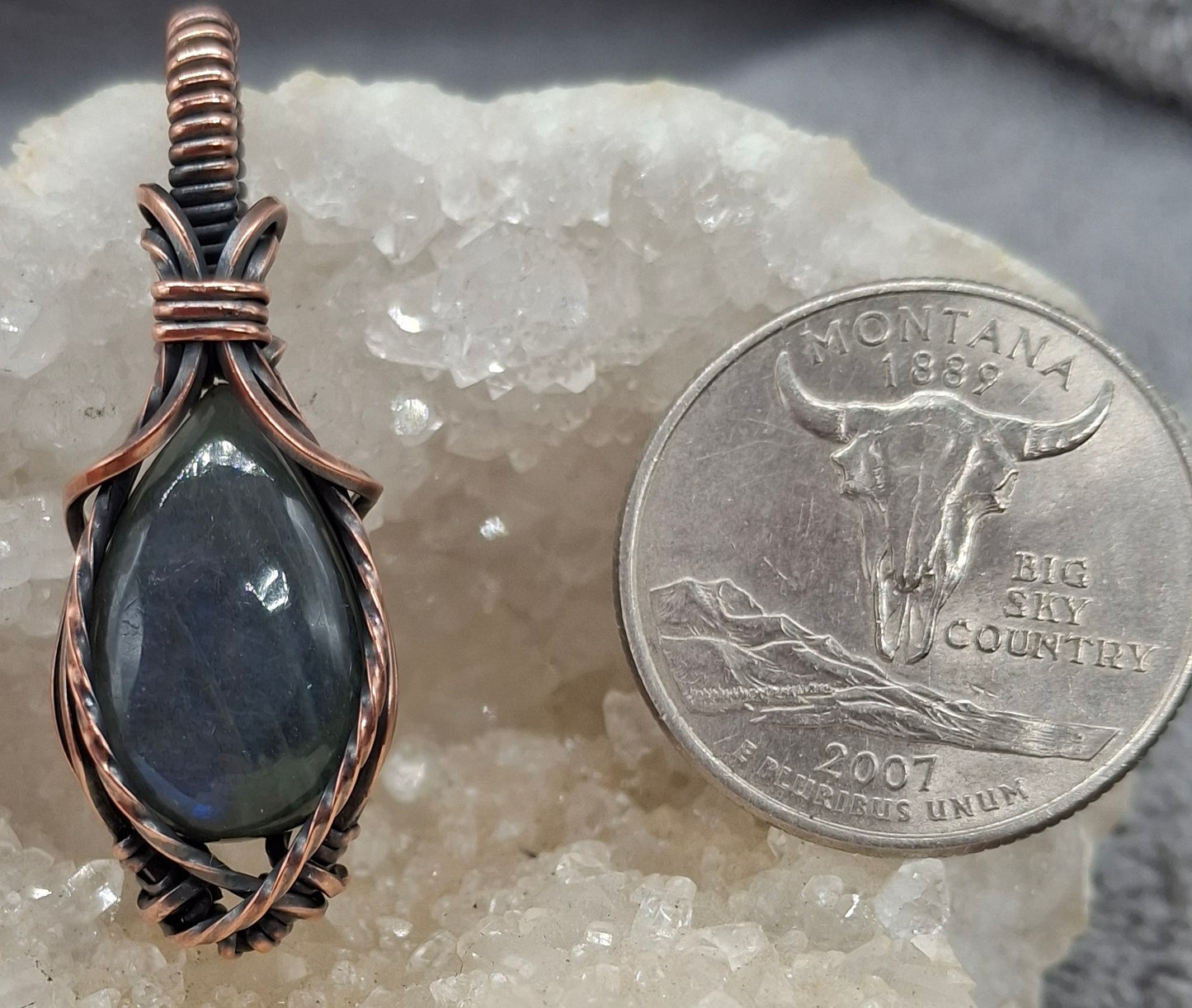 Dark blue labradorite