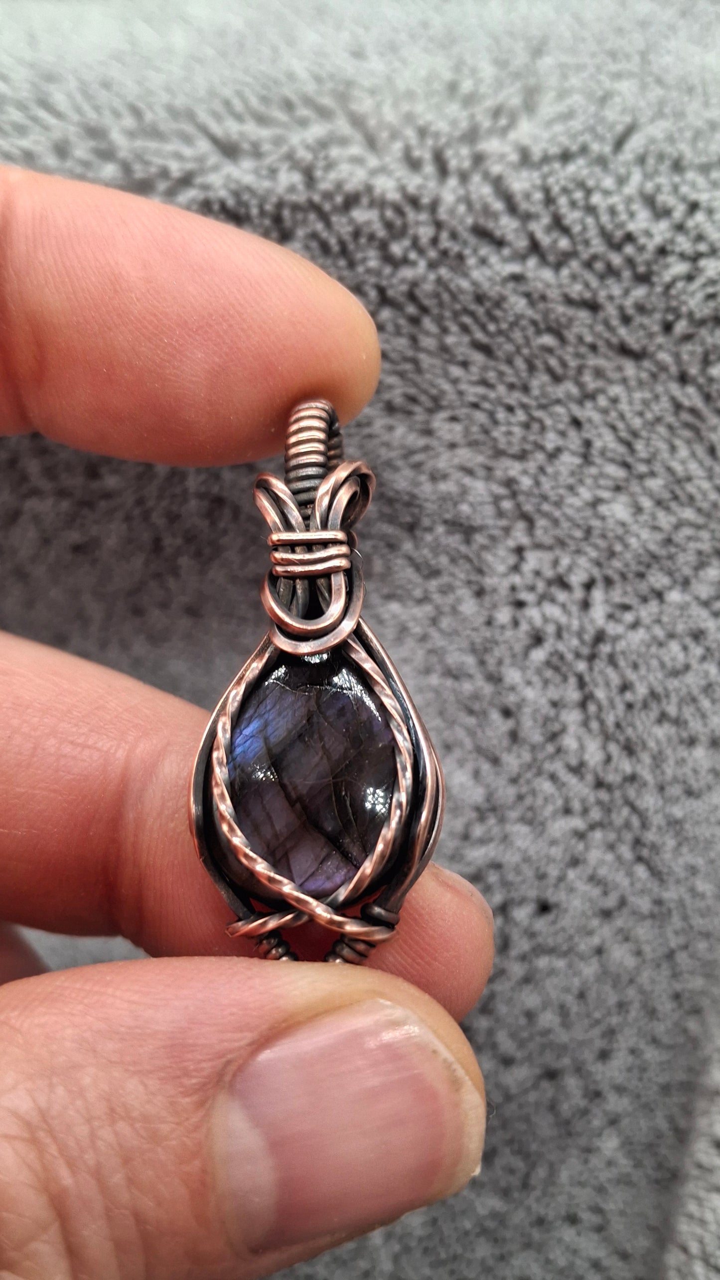 Purple flash labradorite