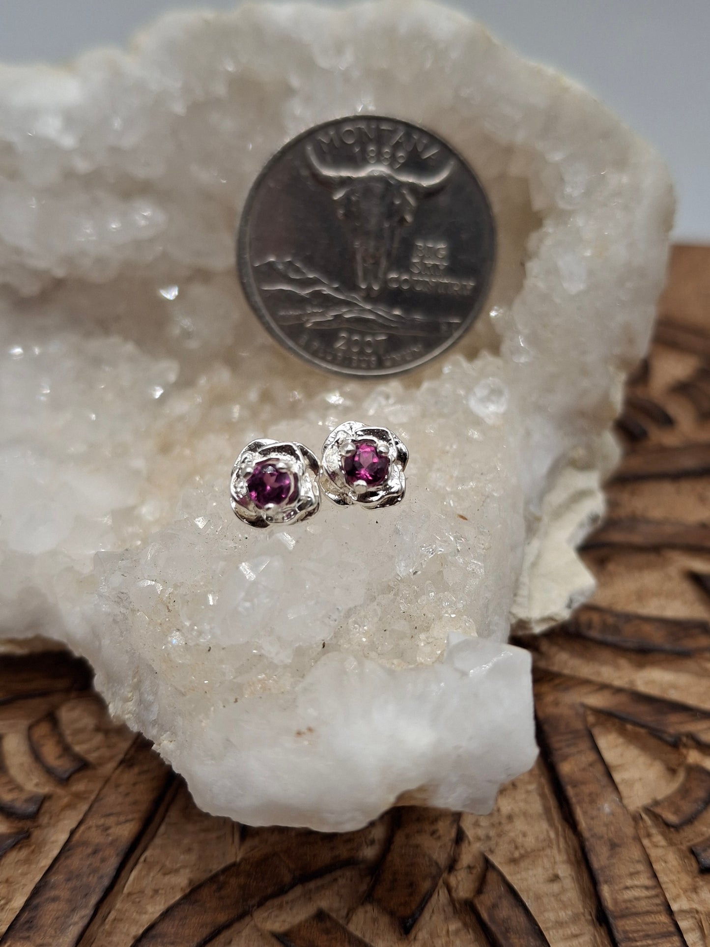 Rhodolite garnet rose