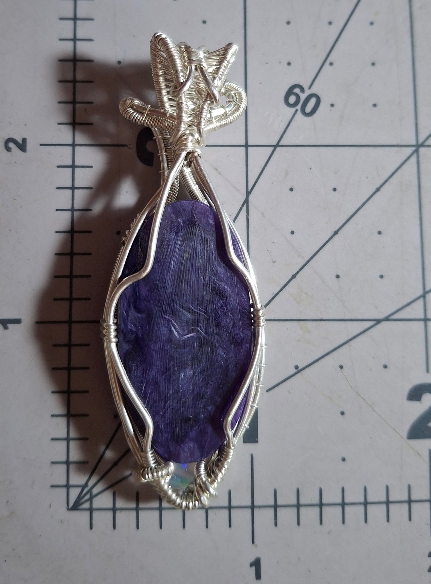 Charoite and opal