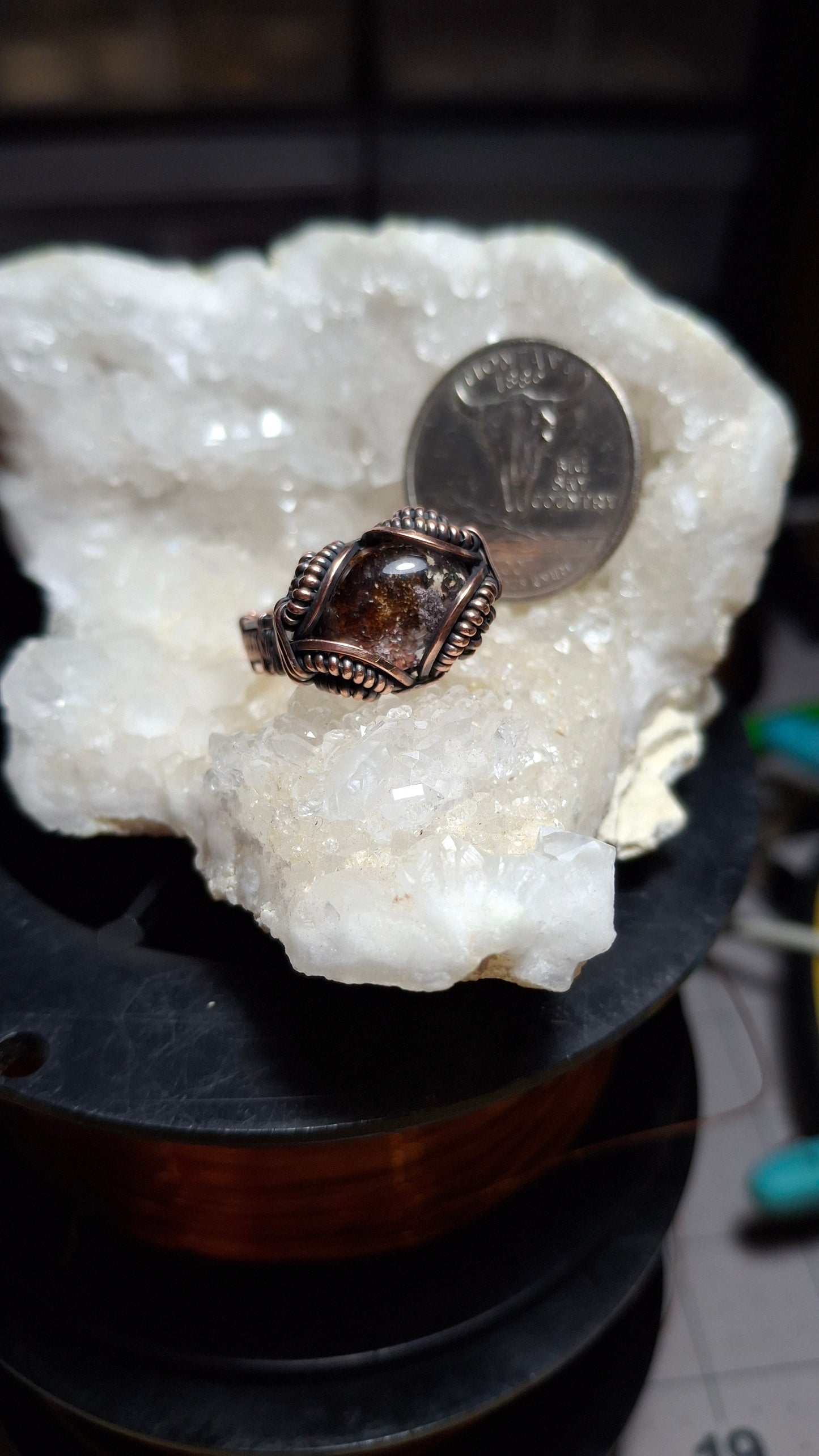 Garden quartz ring SIZE 11