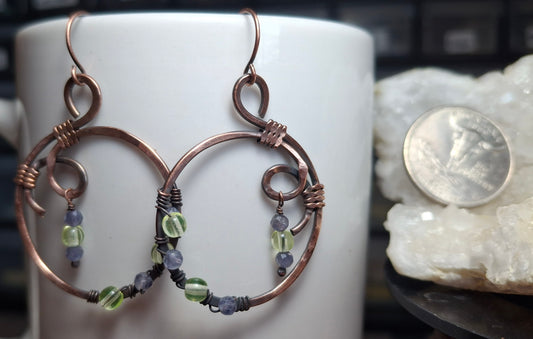 Iolite and uranium glass