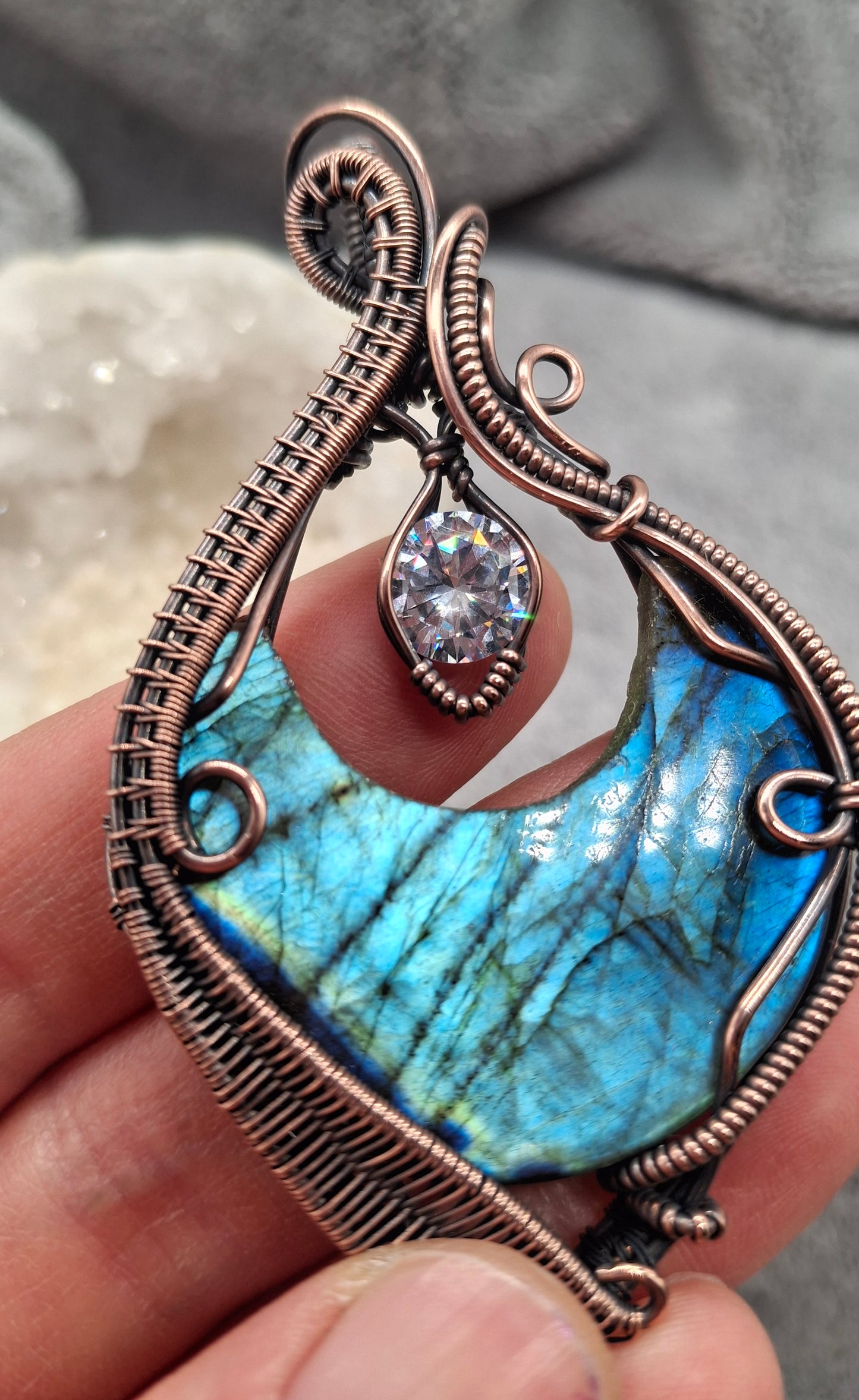 Labradorite and CZ