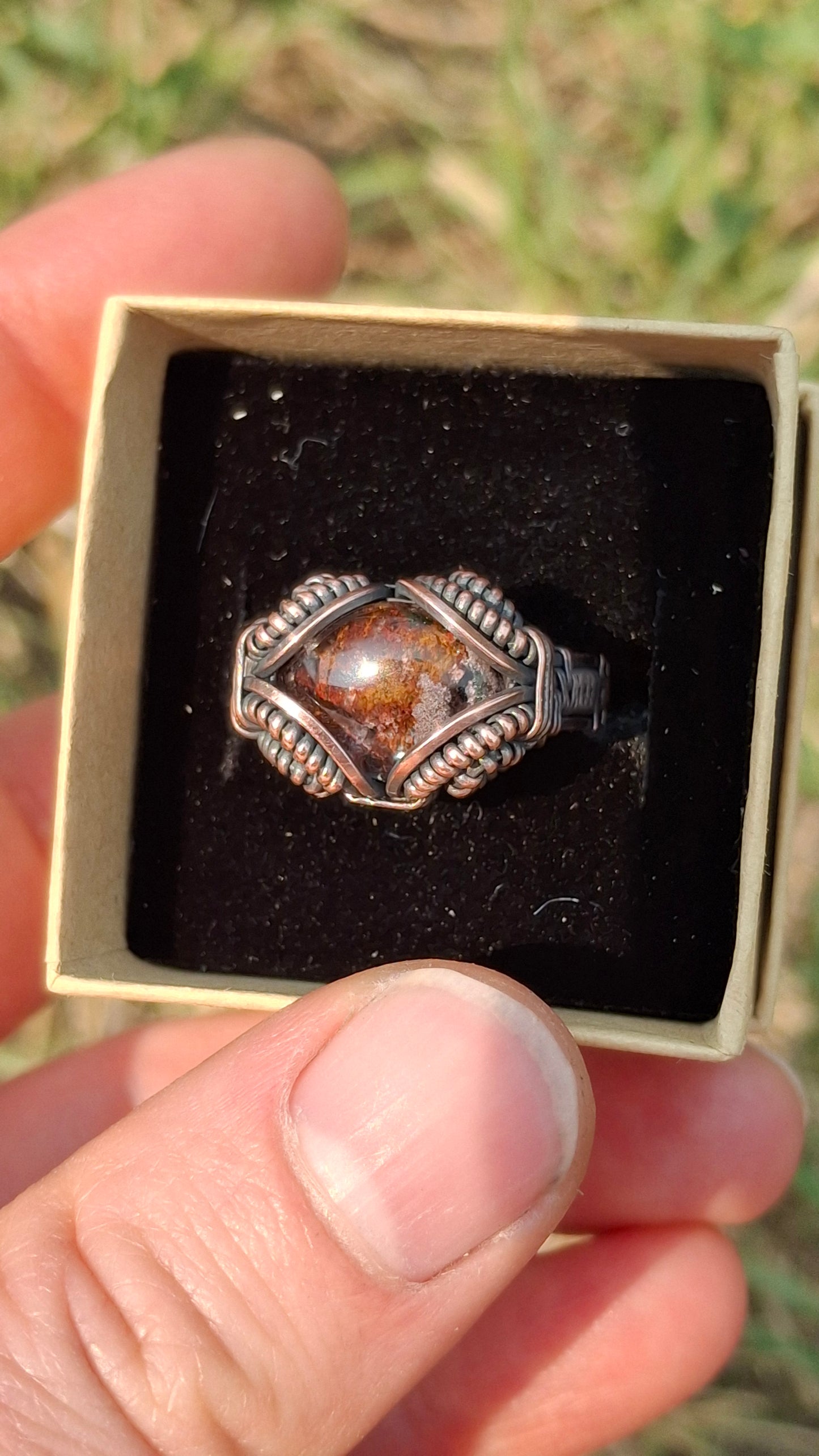 Garden quartz ring SIZE 11