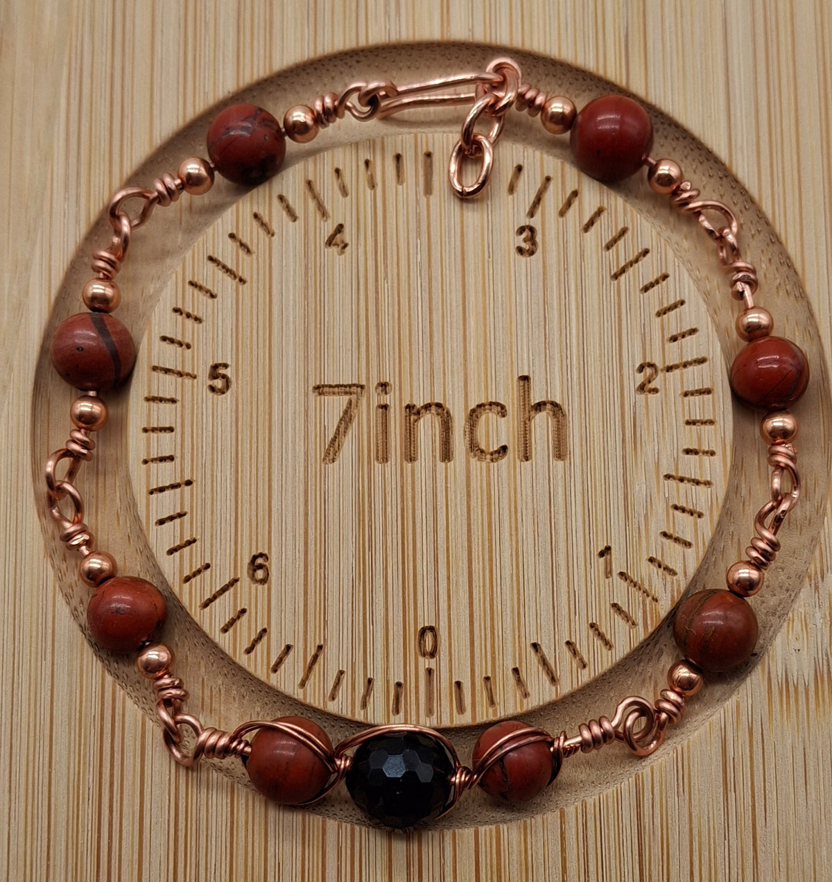 Red jasper and black tourmaline