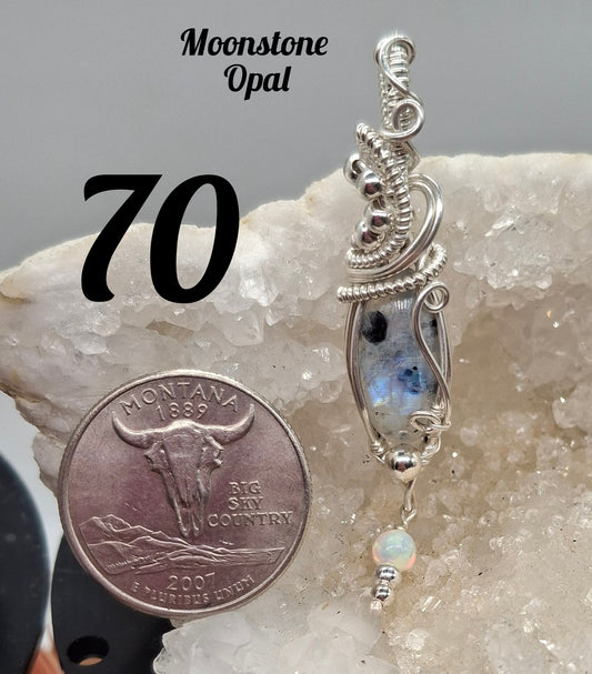 Moonstone and opal