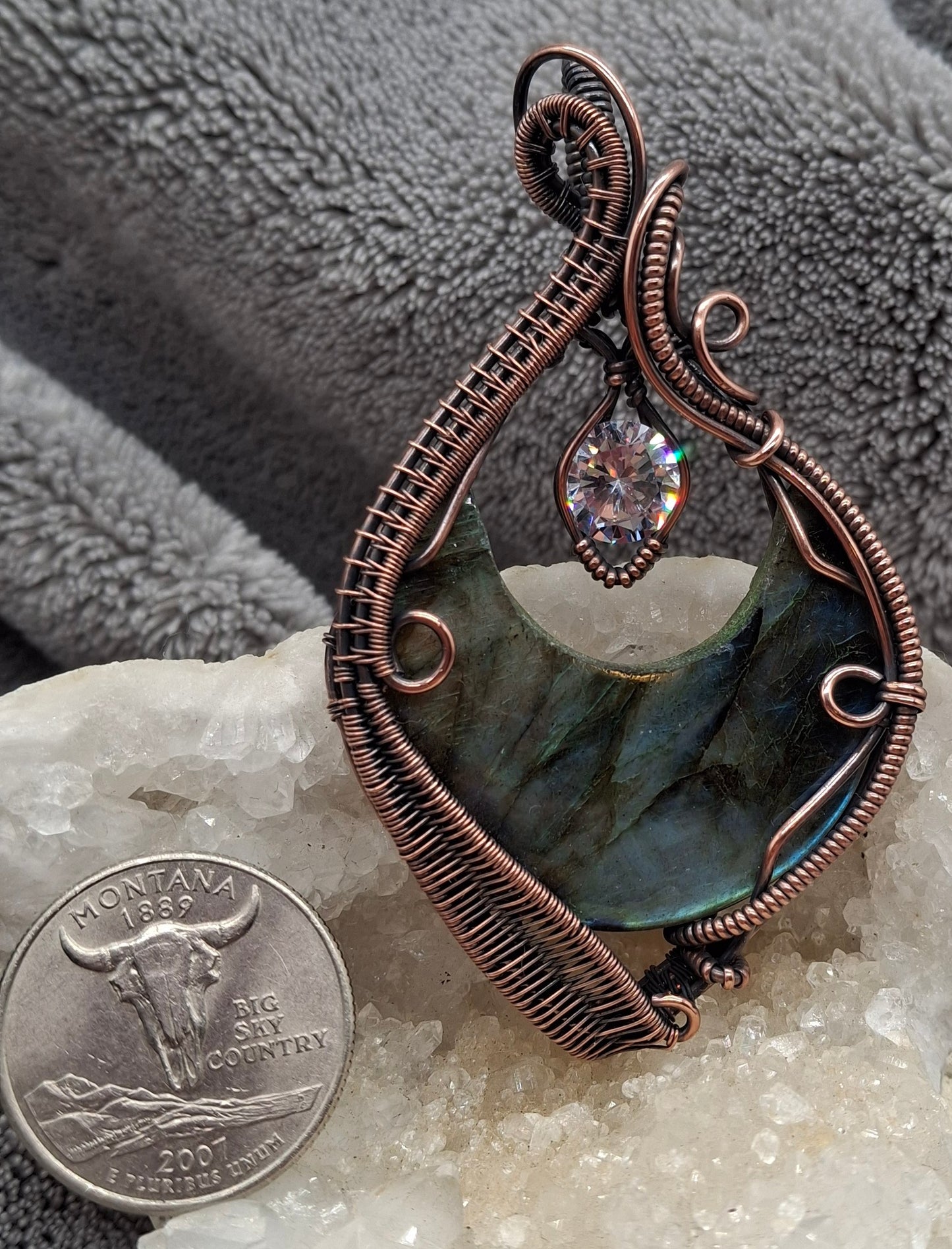 Labradorite and CZ
