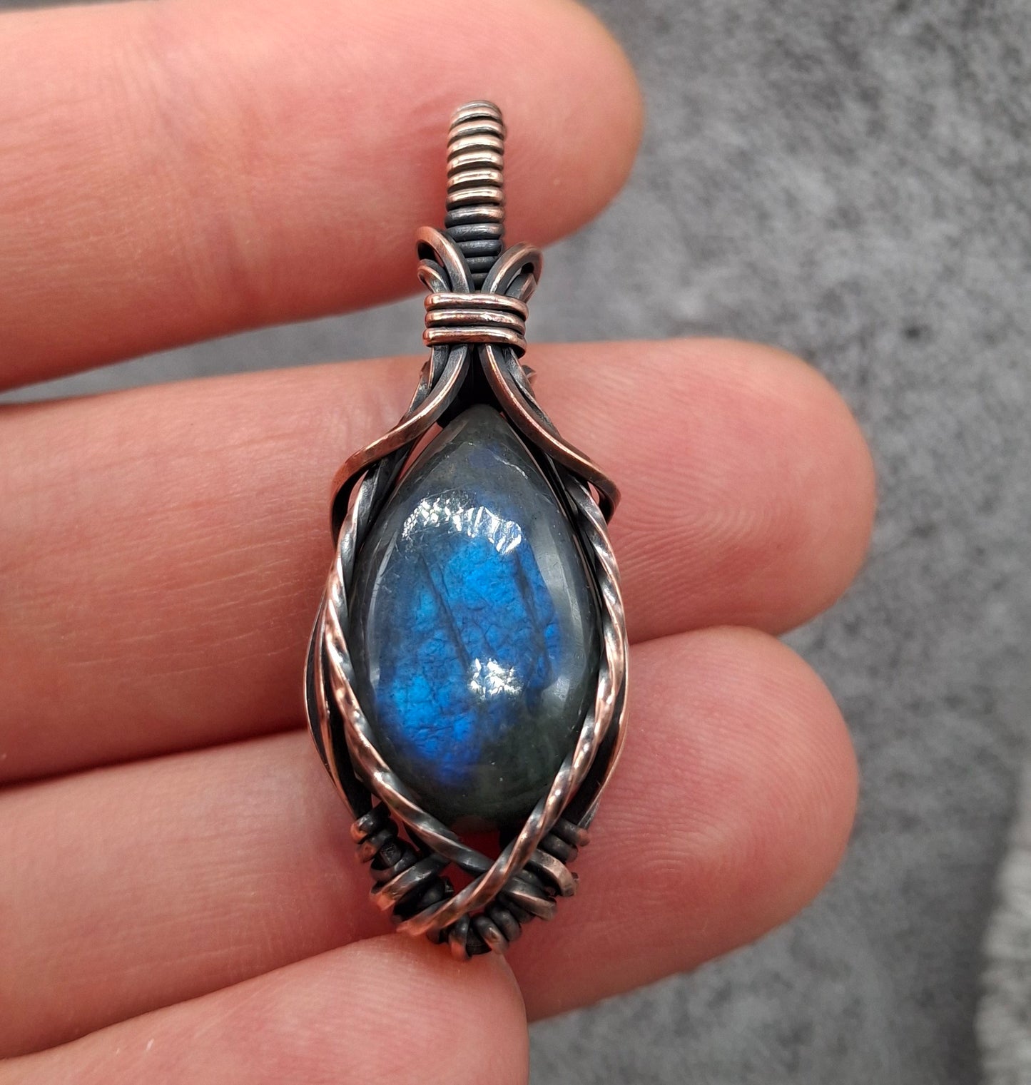 Dark blue labradorite