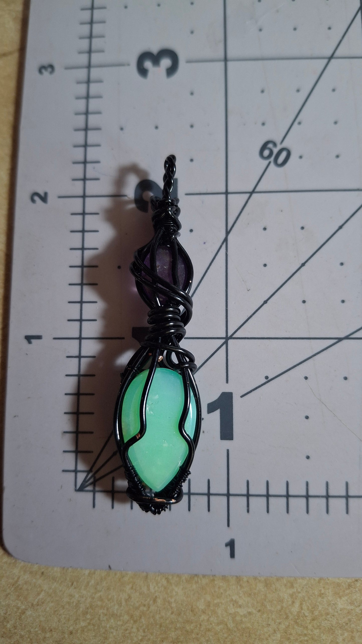 Amethyst and chrysoprase