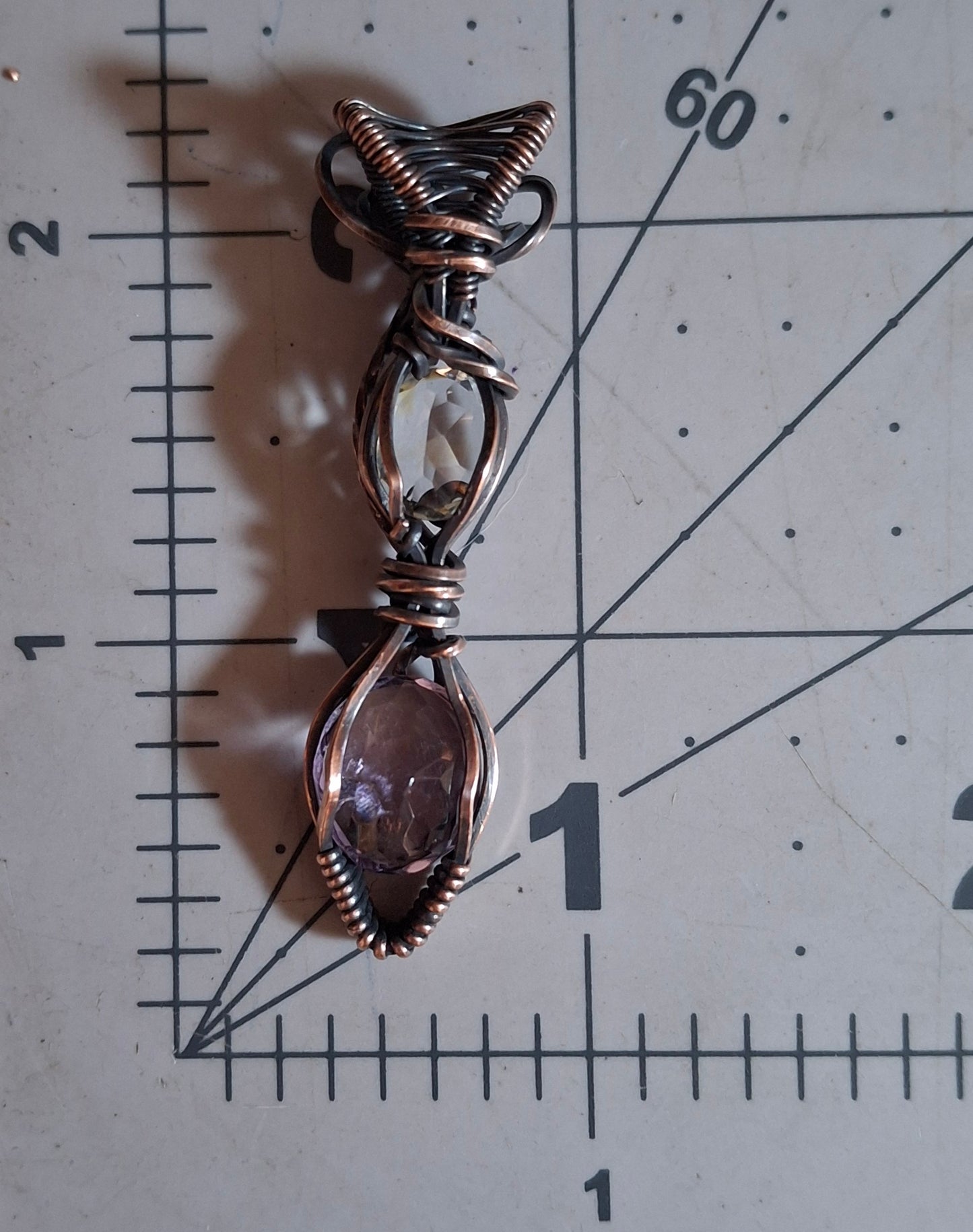 Amethyst and clear quartz