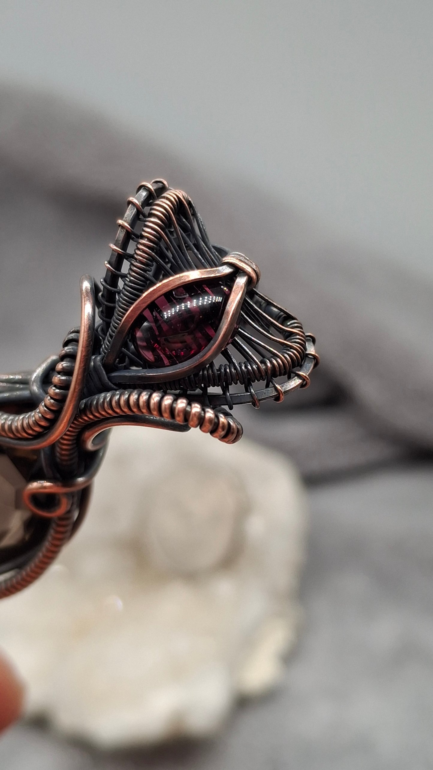 Smokey and garnet