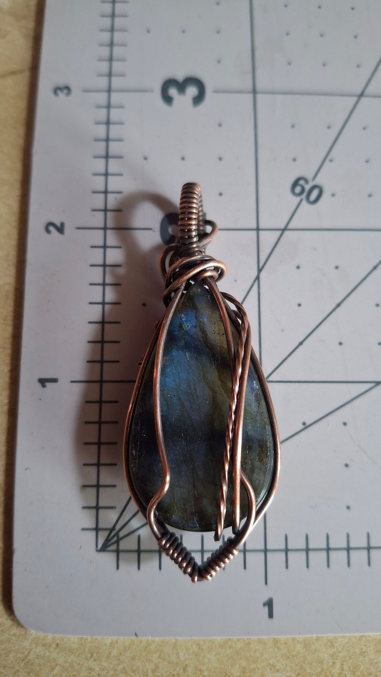 Carved labradorite