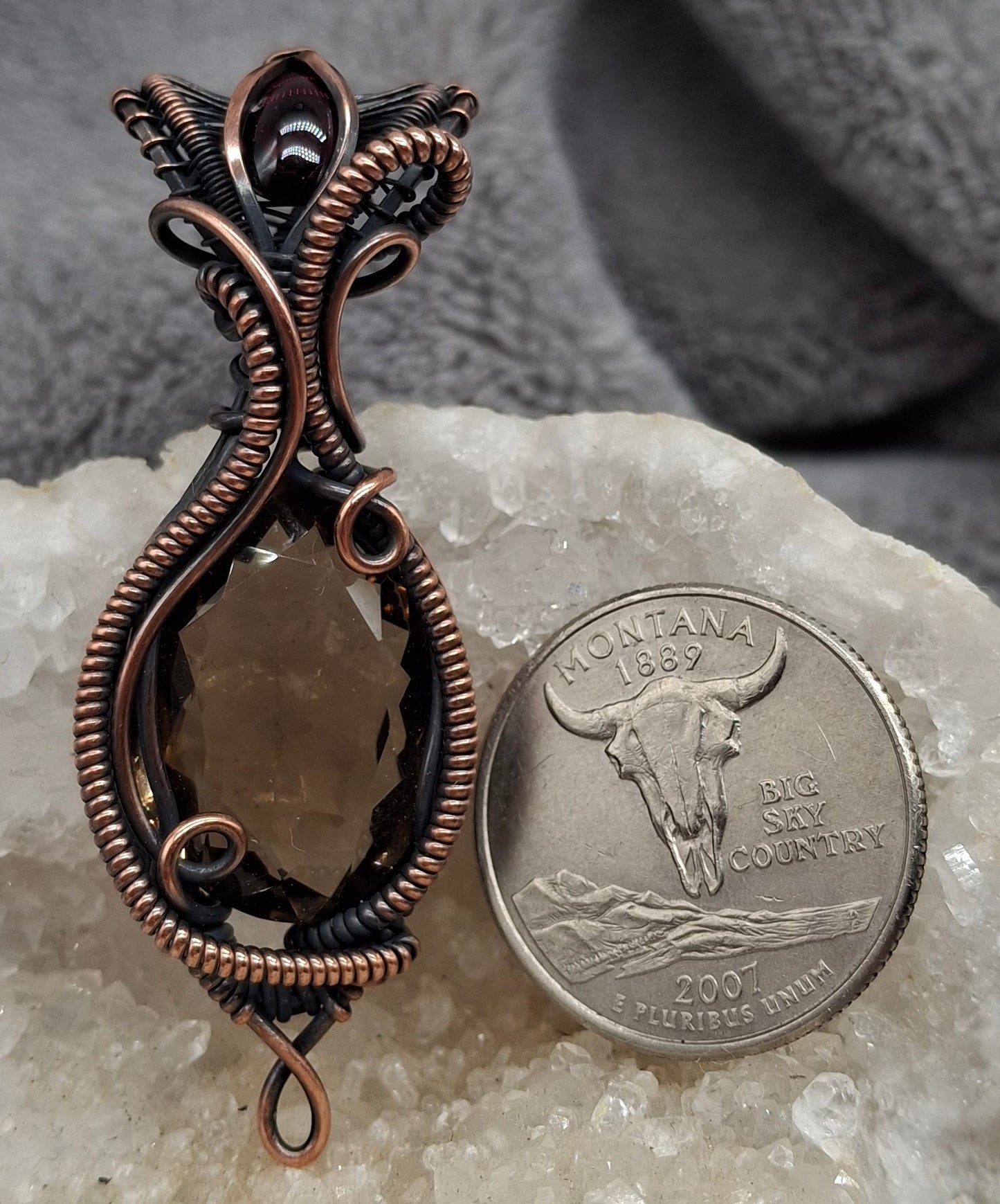 Smokey and garnet