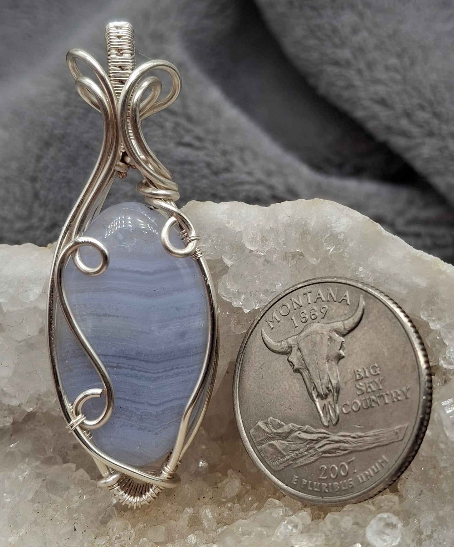 Blue lace agate