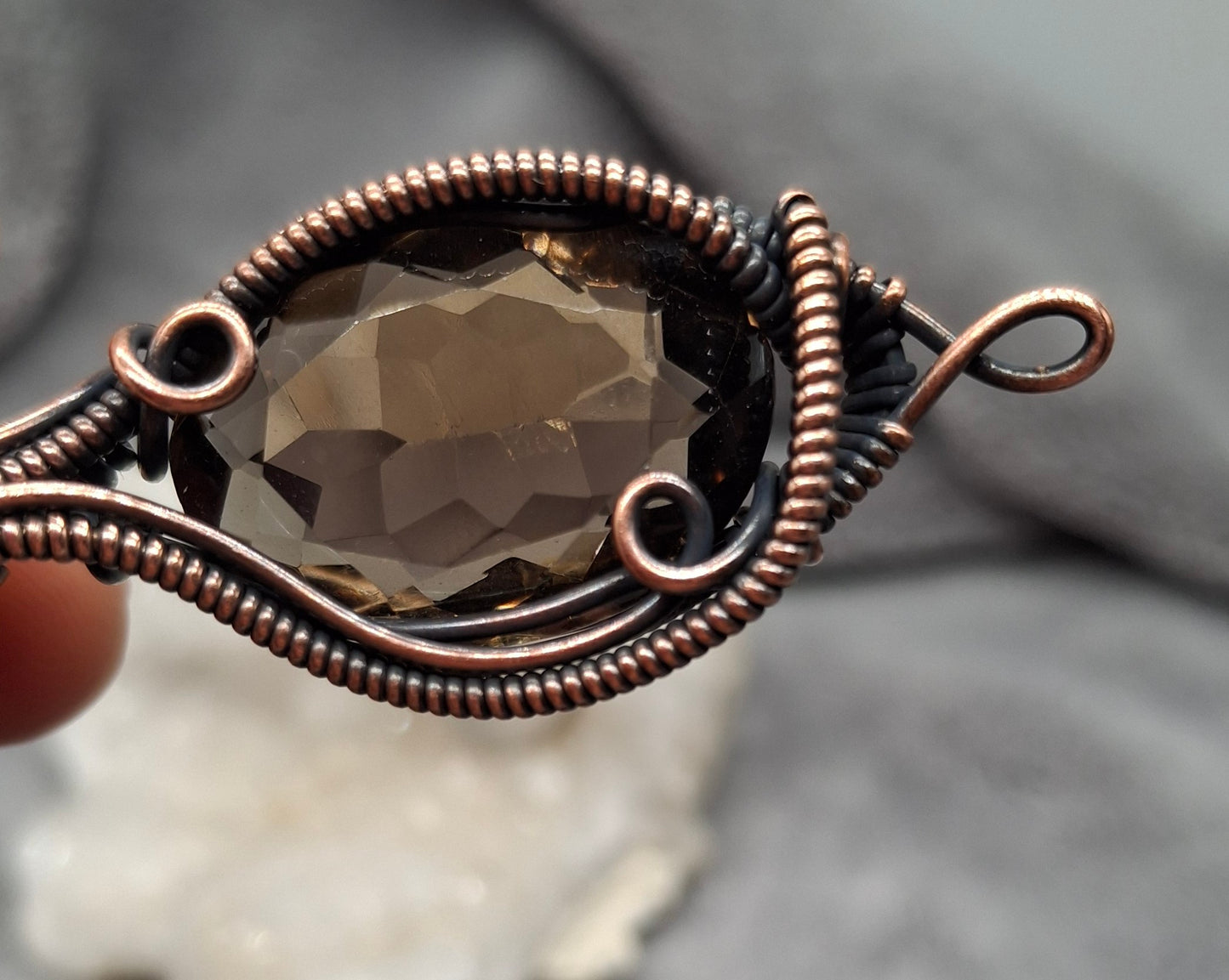 Smokey and garnet