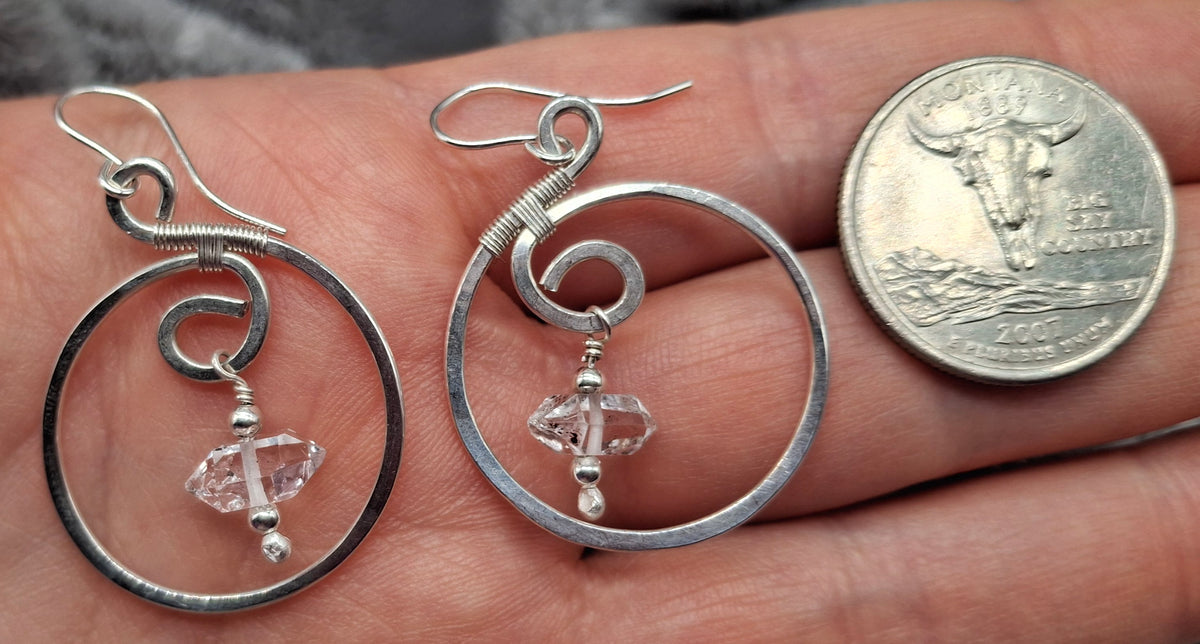 Herkimer earrings