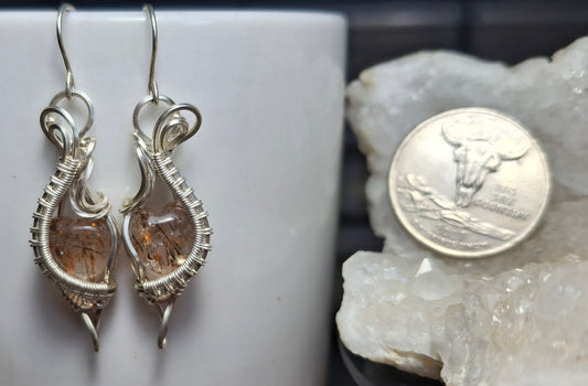 Bronze rutile hearts