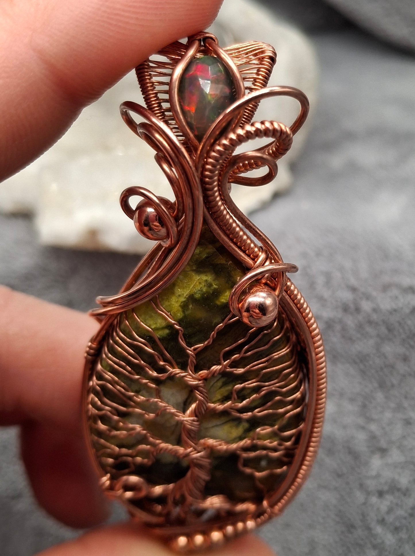 Green opal tree