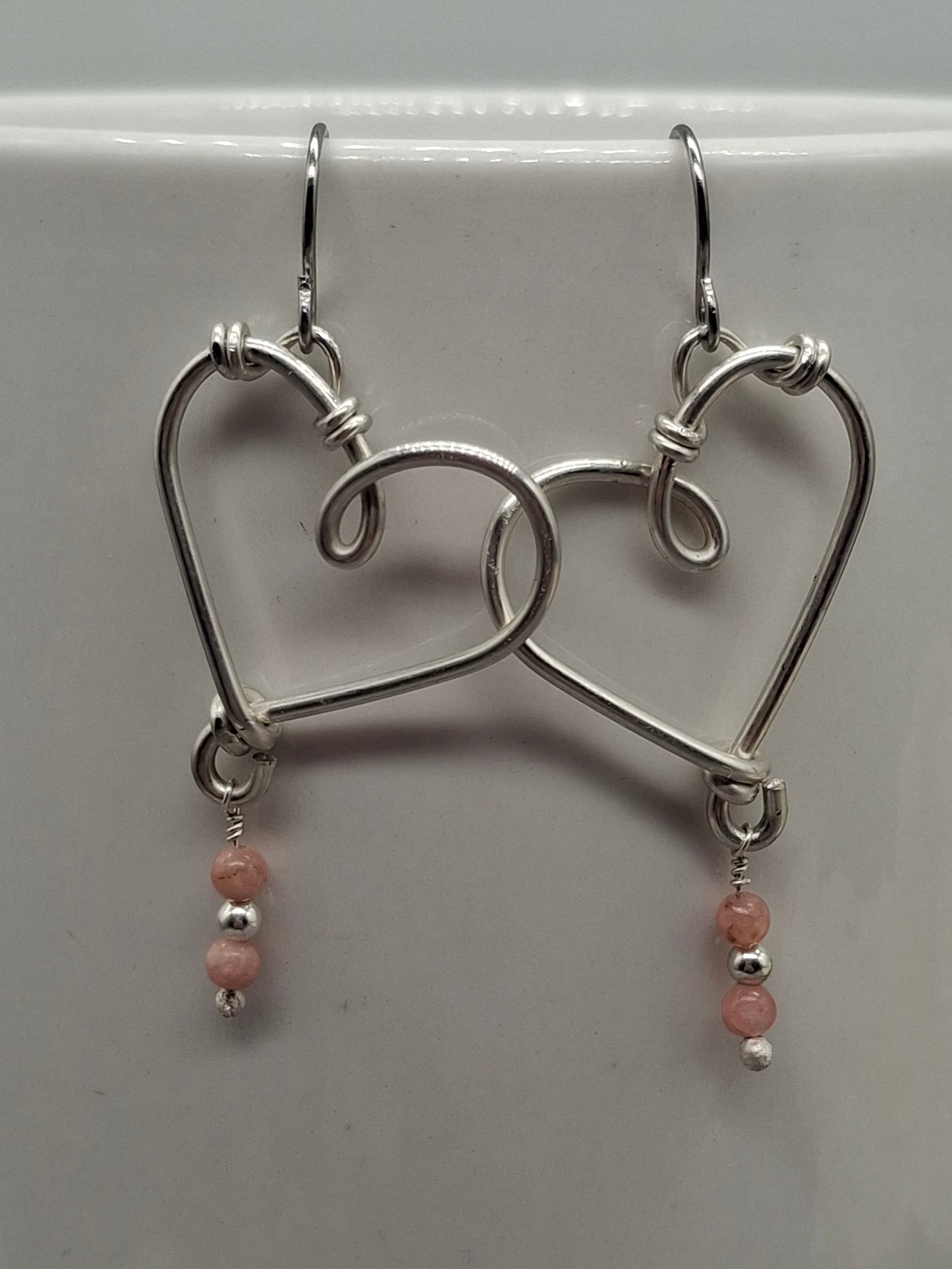 Rhodochrosite hearts